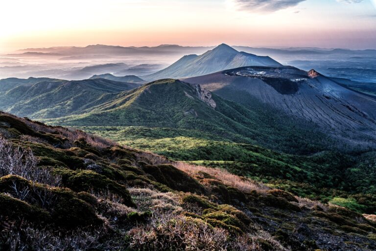 Mountains Volcano Crater